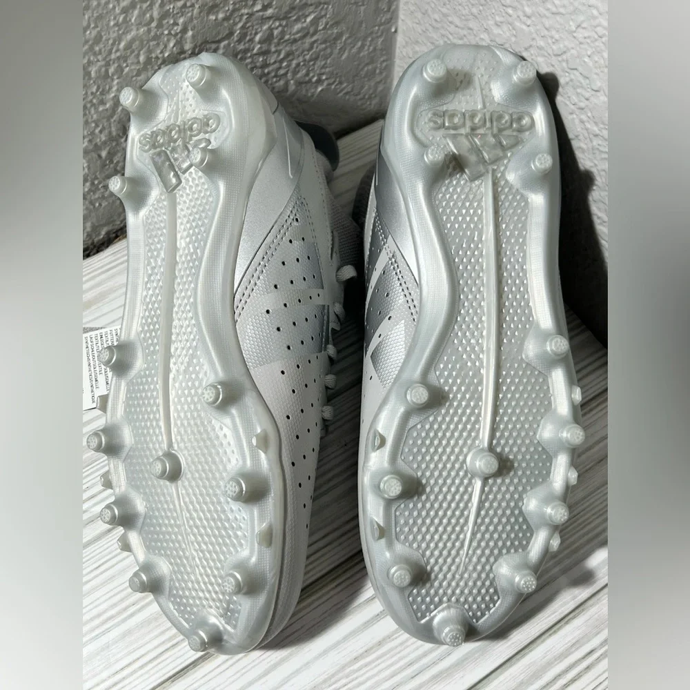 Adidas Adizero Impact.2‎ Men’s Football molded Cleats IF2526  Size 5 Silver grey